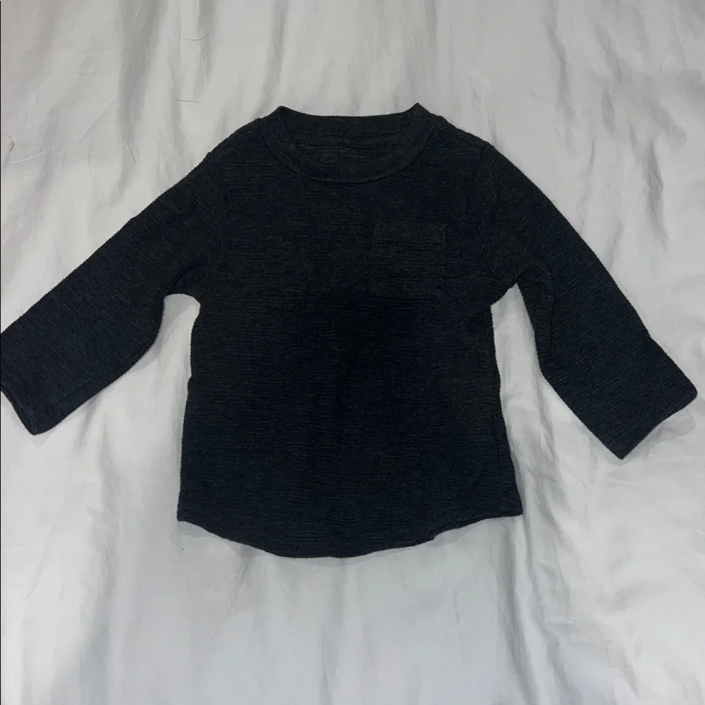 Set of Three Boys' T-Shirts in Gray, Green, and Black